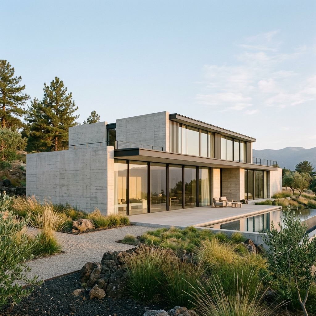 Aditya Saini Architects — Concrete & Glass Residence Facade
